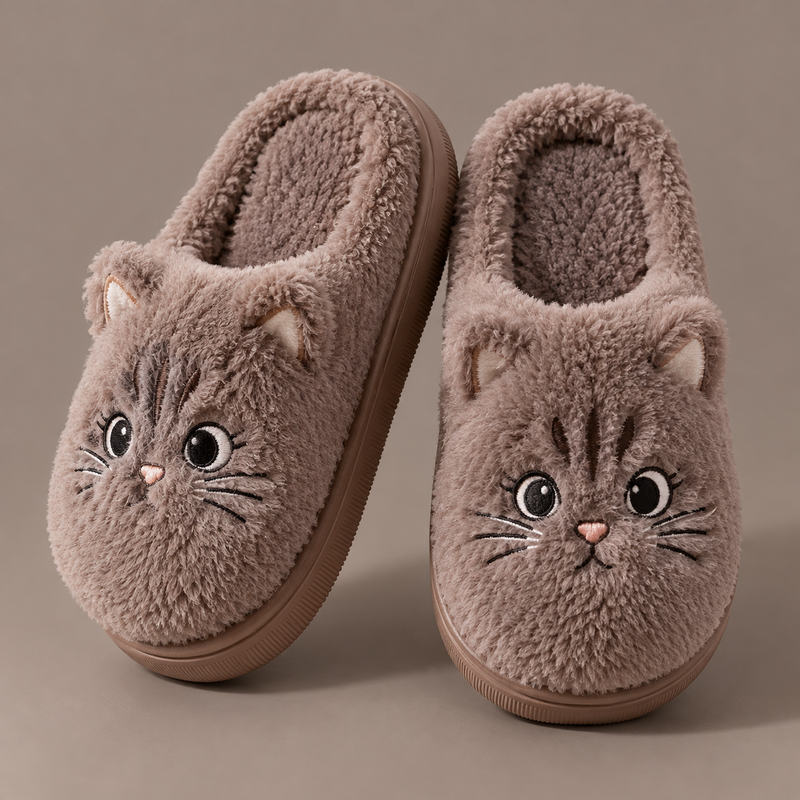 Purrzy cozy slippers